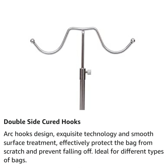 New! Adjustable Stainless Steel Double Hook Handbag Display Stand! - Picture 4 of 10